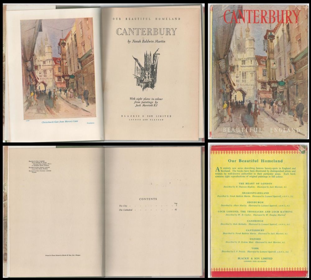 Lot 542: Book. Titled Canterbury by Norah Baldwin Martin. With...