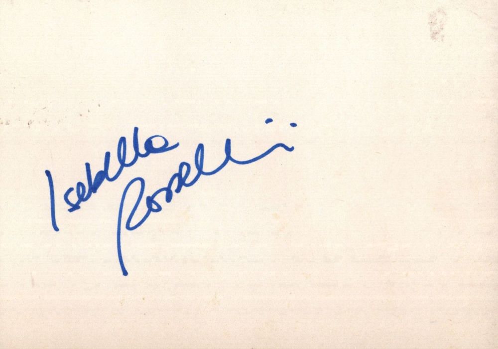 Lot 548: Isabella Russelini signed 6x4inch white card. Good condition....