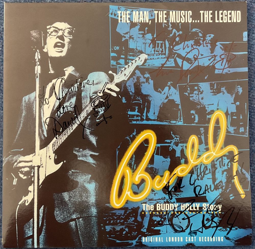 Lot 602: Music. The Buddy Holly Story 3 Signed Record...