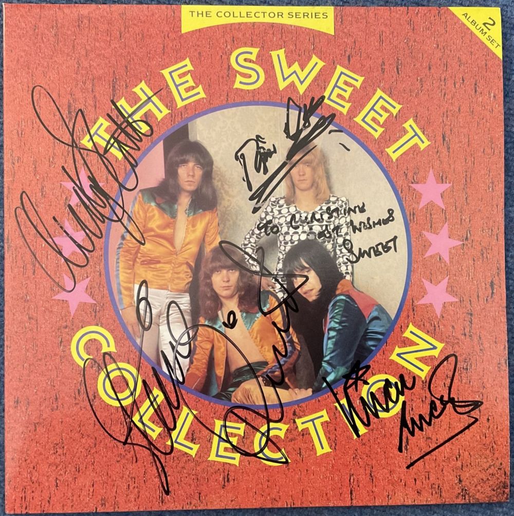 Lot 605: Music. The Sweet Band 4 Members Signed The...