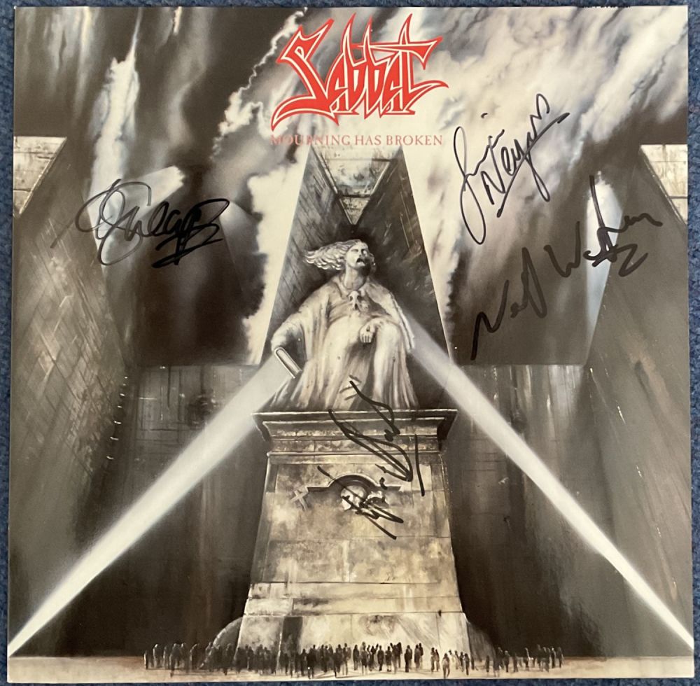 Lot 612: Music. Sabbat (English band) 4 Members Signed Mourning...