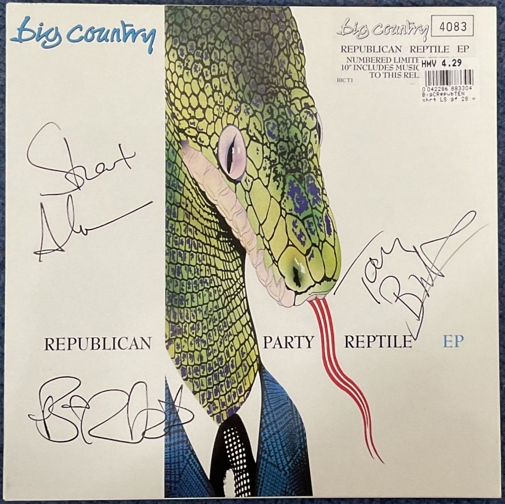 Lot 625: Big Country Republican Party Reptile LP. Signed by...