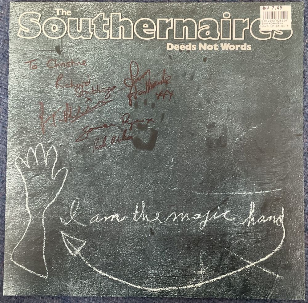 Lot 634: The Southernaires Deeds Not Words signed and dedicated...