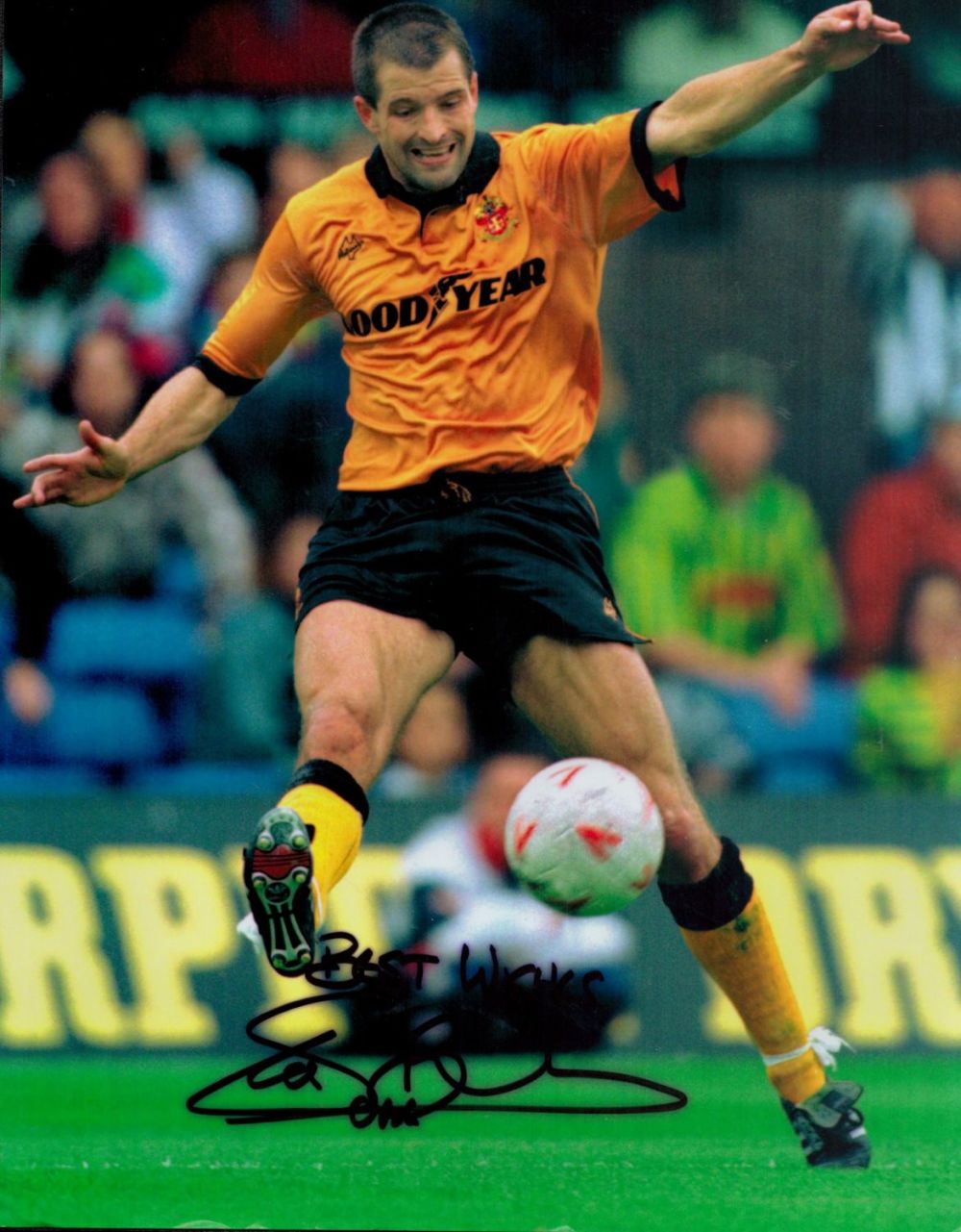 Lot 680: Football Steve Bull signed Wolverhampton Wanderers 12x8 colour...