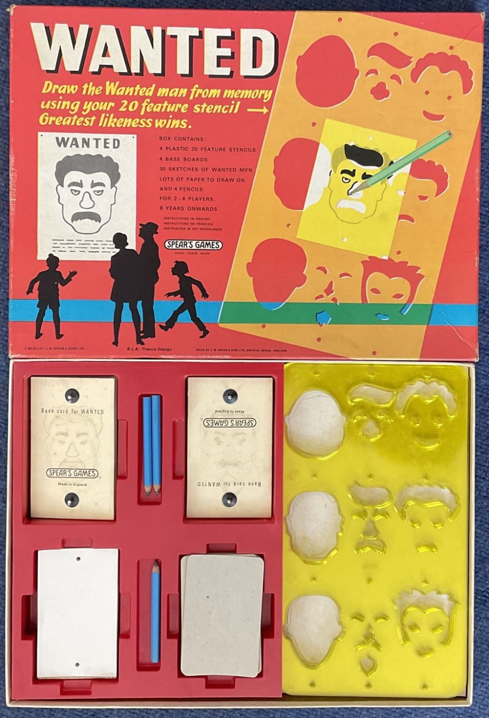 Lot 98: Vintage Wanted Draw the Wanted Man from memory...