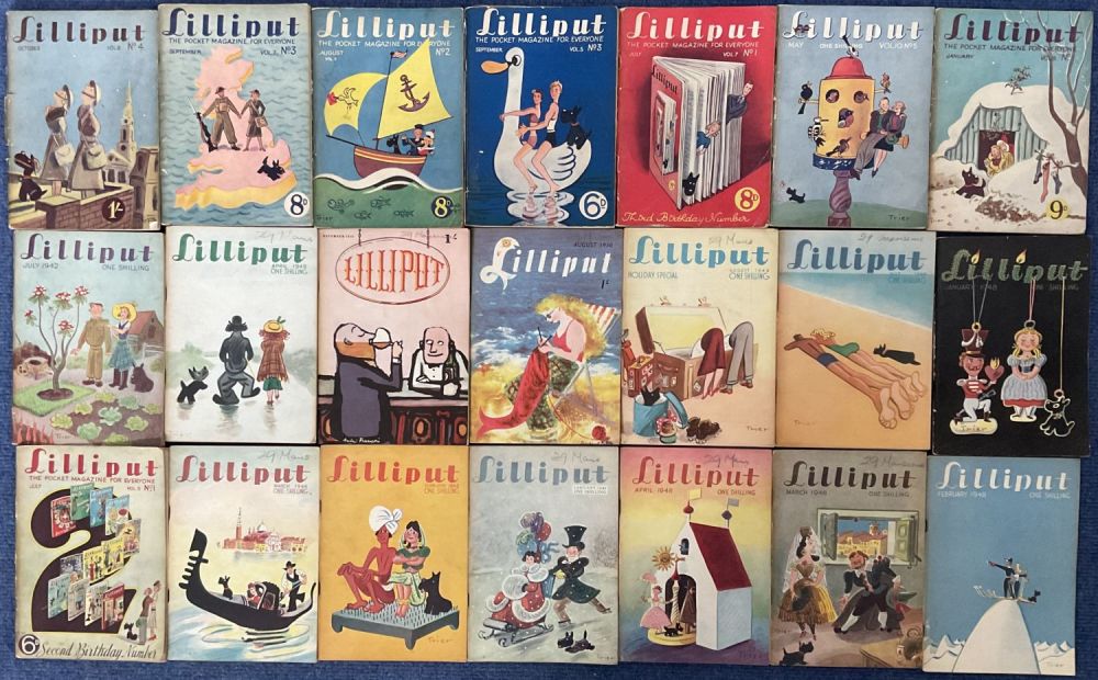 Lot 116: 21 x Lilliput The Pocket Magazine for Everyone...