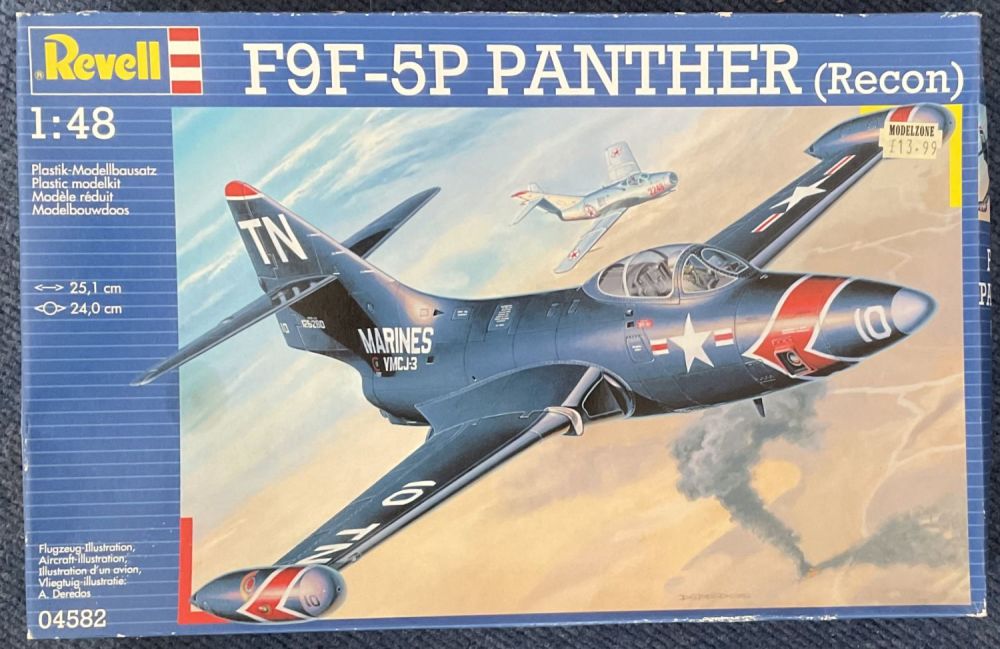 Lot 123: F9F 5P Panther (Recon) Plastic Model Kit (scale...