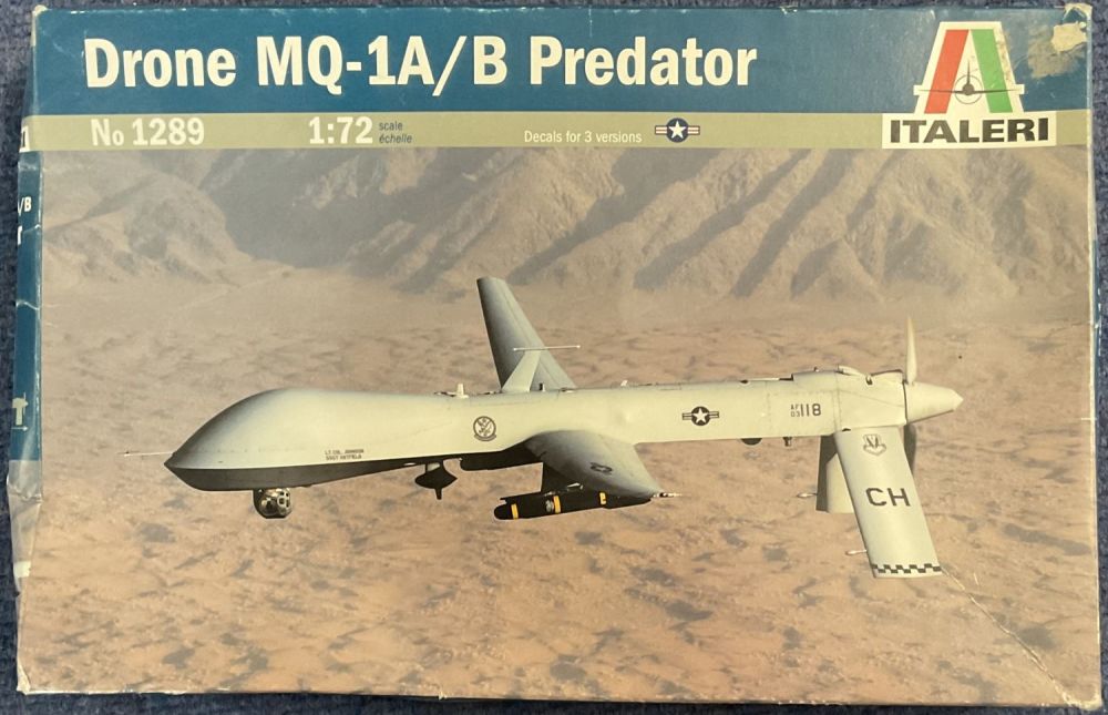 Lot 144: Drone MQ 1A B Predator Plastic Model Kit...