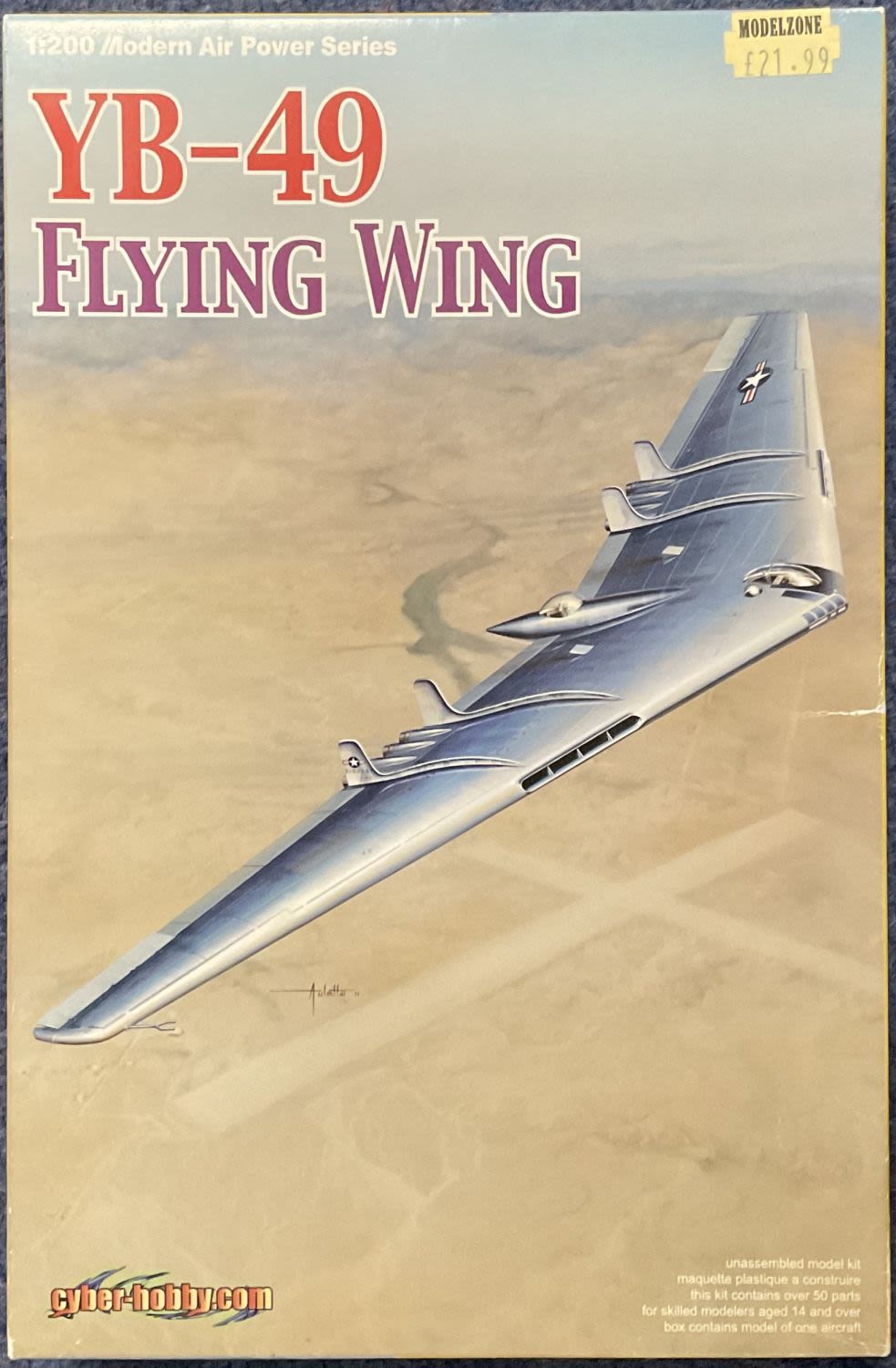 Lot 147: YB 49 Flying Wing Plastic Model Kit (Scale...