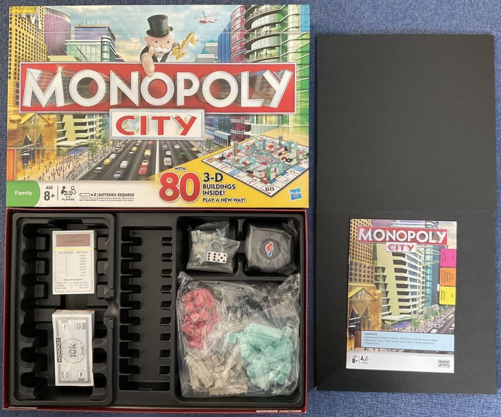 Lot 164: Monopoly City with 80 3D Buildings by Hasbro...