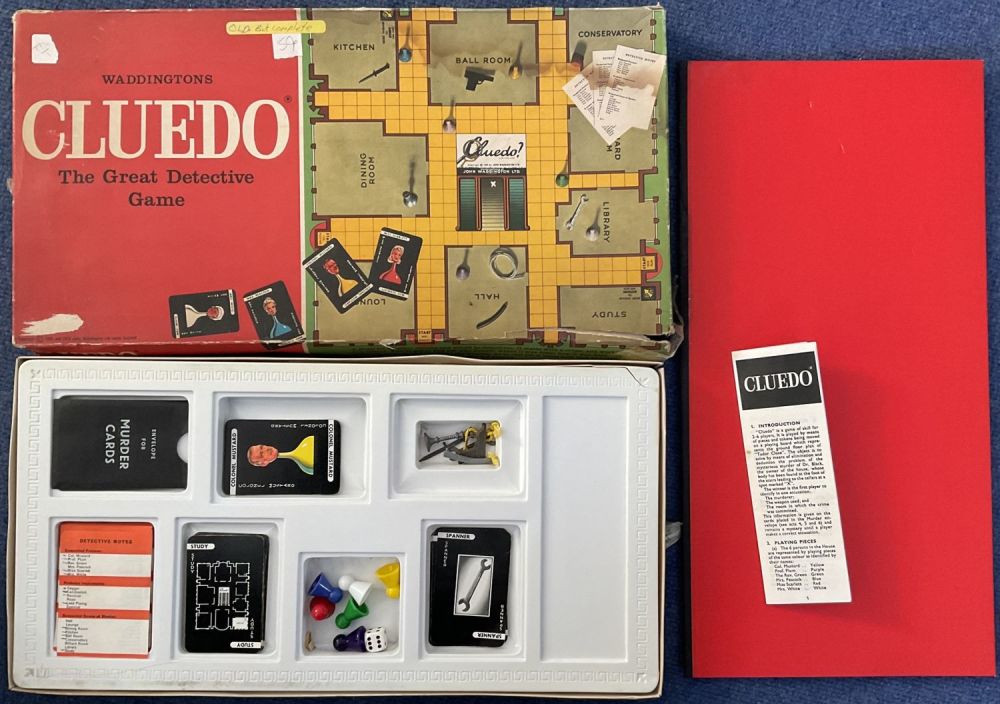 Lot 169: Cluedo The Great Detective Game by Waddingtons 1972,...