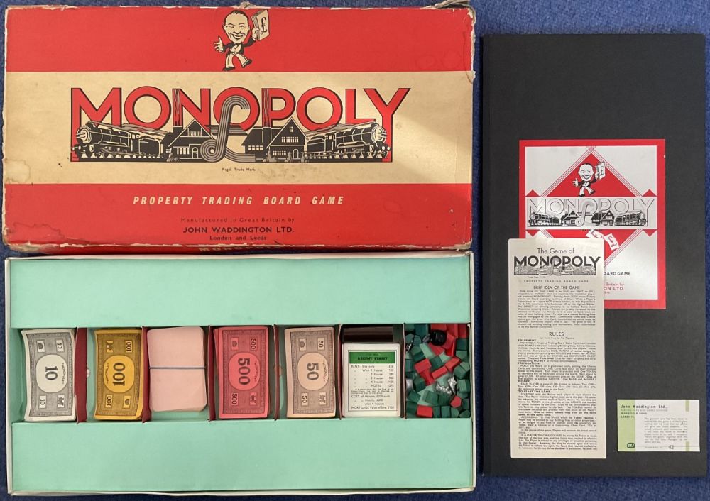 Lot 174: Monopoly Original UK Edition Board Game 1960s appears...