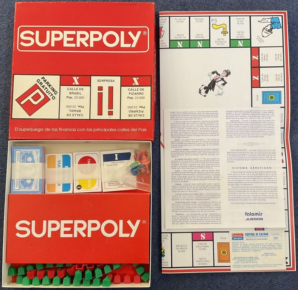 Lot 176: Superpoly Spanish Edition by Falomir Games, unused appears...