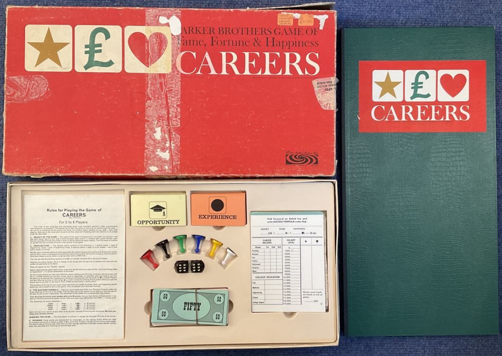 Lot 188: Careers Fame, Fortune and Happiness by Parker Brothers...