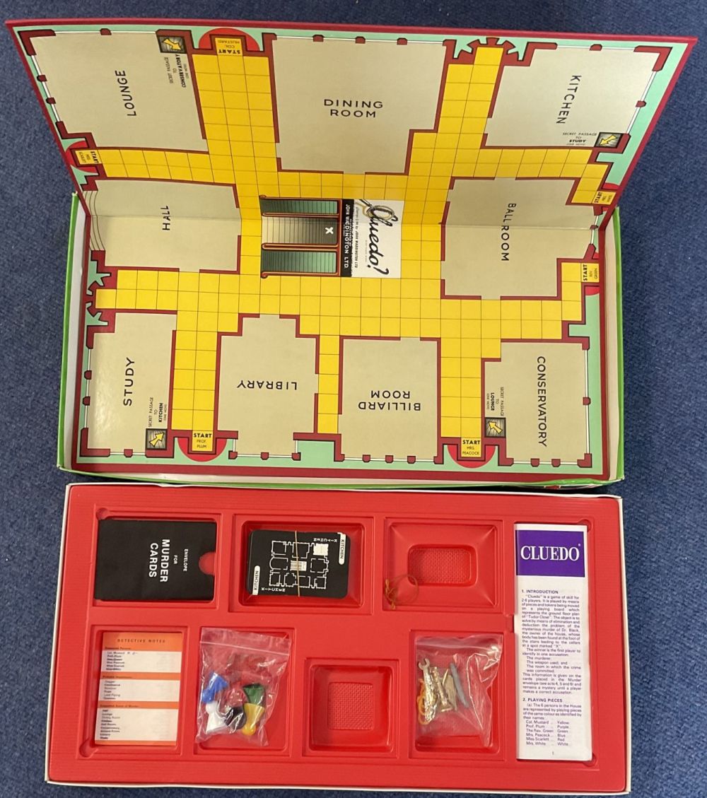 Lot 190: Waddingtons Cluedo The great detective Game. Produced in...