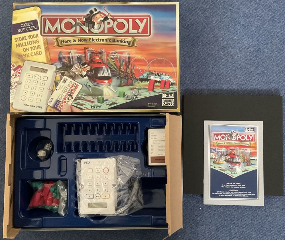 Lot 195: Monopoly Here and Now Electronic Banking by Parker...