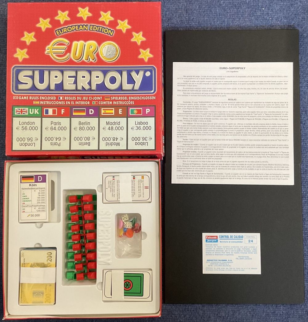 Lot 206: Euro Superpoly by Falomir Games, for 2 to...