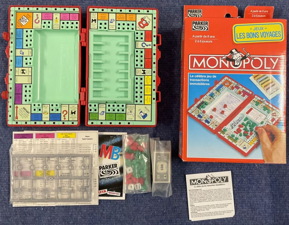 Lot 229: Monopoly Travel Game (French) Les Bon Voyages by...