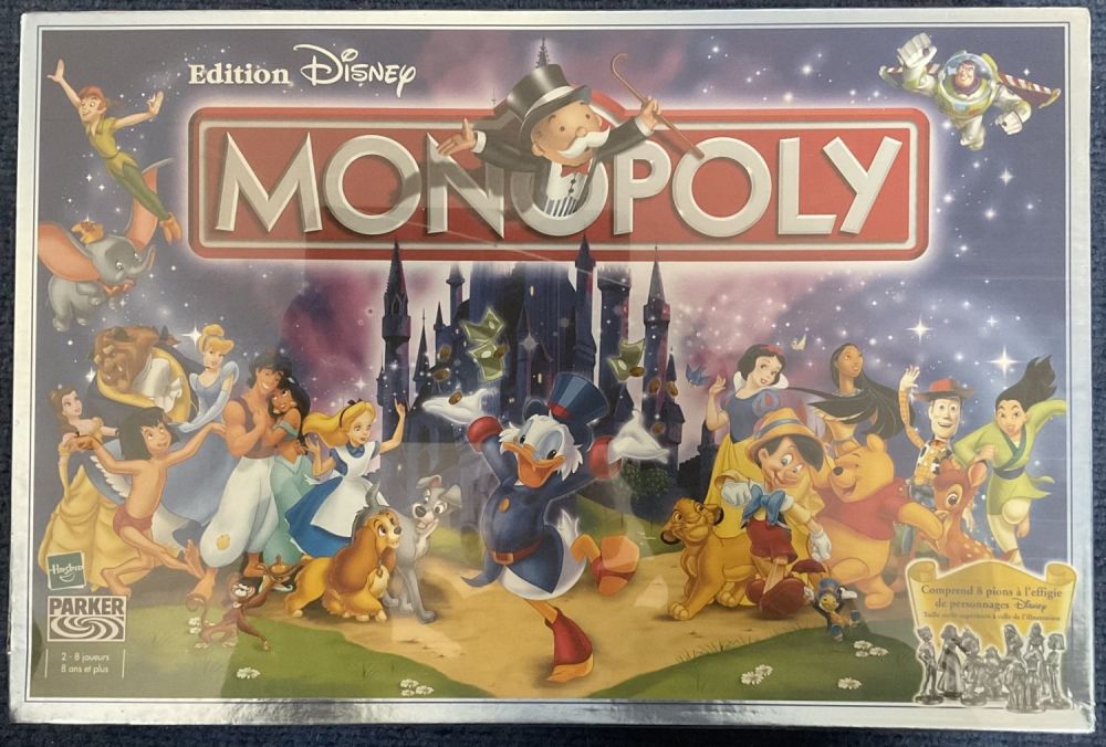 Lot 231: Monopoly Edition Disney (French Version) by Parker Brothers...