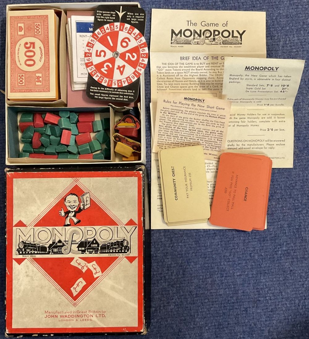 Lot 234: Monopoly by John Waddington Ltd (Early Vintage) for...