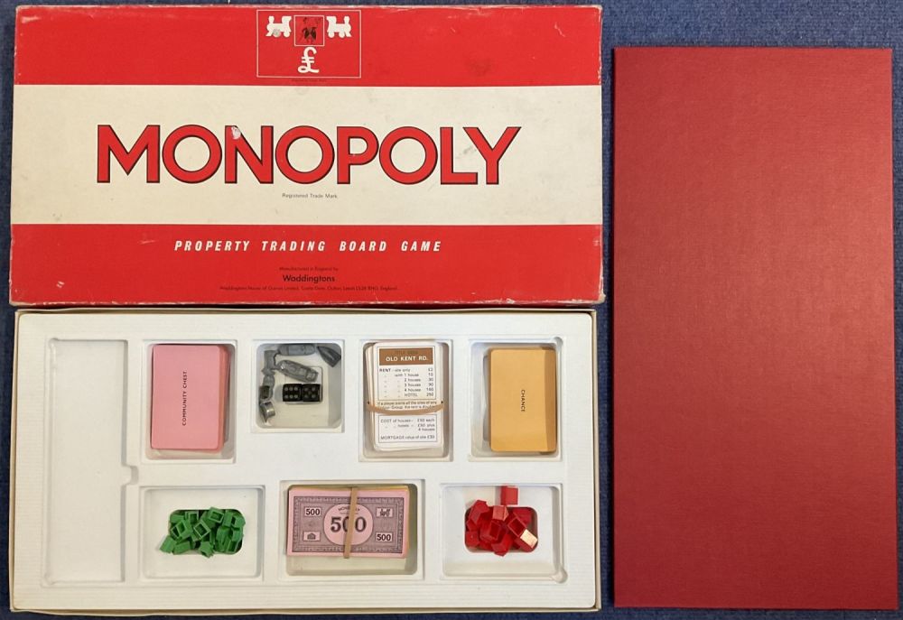 Lot 254: Monopoly Original UK Edition Board Game by Waddingtons,...