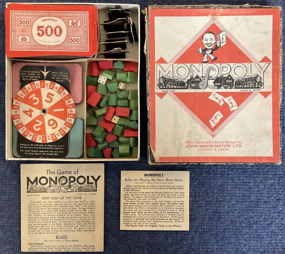 Lot 263: Monopoly by John Waddington Ltd (Early Vintage) for...