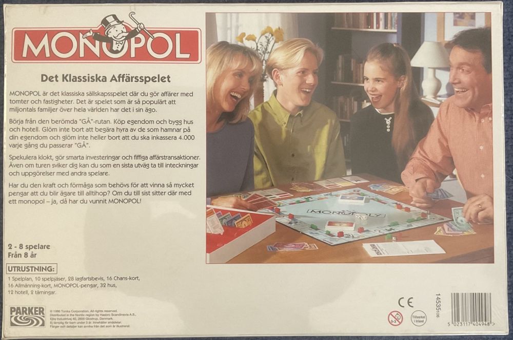 Lot 271: Monopoly Det Klassika Affarsspelet Swedish Version by Parker...