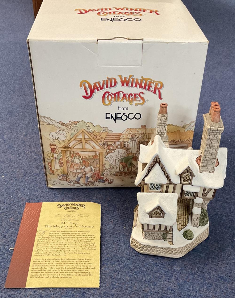Lot 290: David Winter Cottages Mr Fang The Magistrate's House...