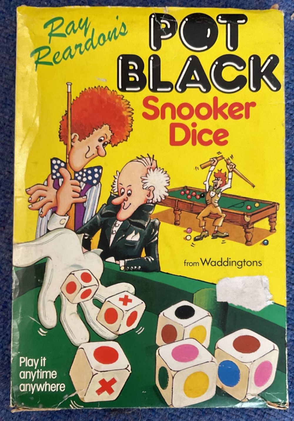Lot 340: Pot Black Snooker Dice Game. The dice game...