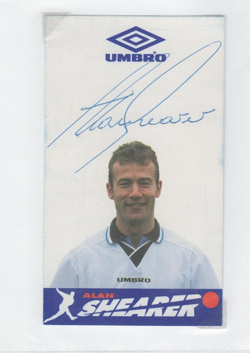 Lot 144: Football Alan Shearer signed 6X3 Umbro promo photo...