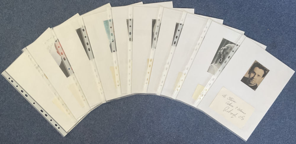 Lot 19: TV/Film collection 10 assorted signed album pages includes...