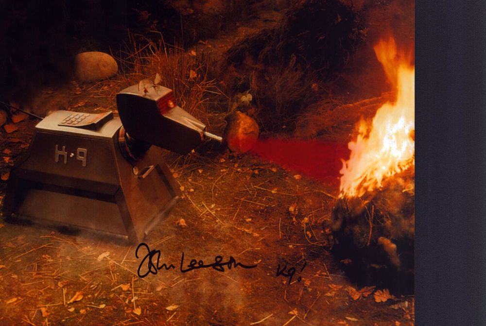 Lot 80: Doctor Who, John Leeson signed Doctor Who 10x8...