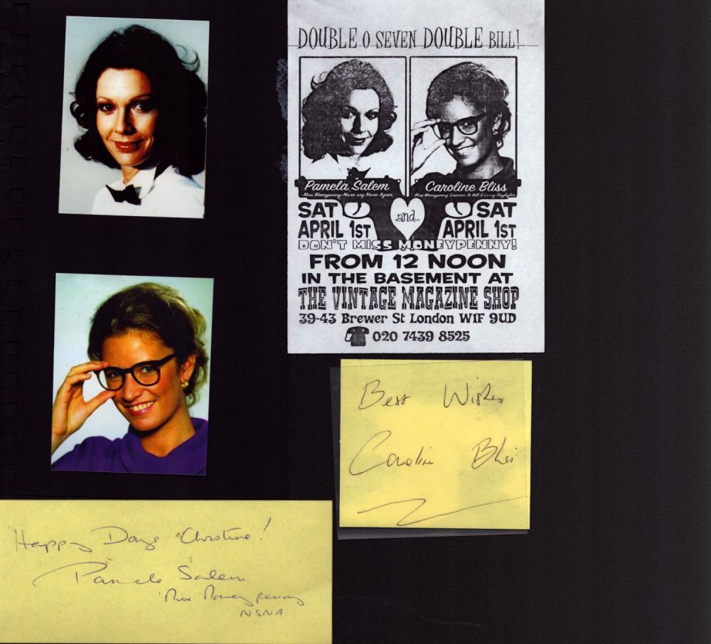 Lot 90: James Bond. Pamela Salem and Caroline Bliss Signed...