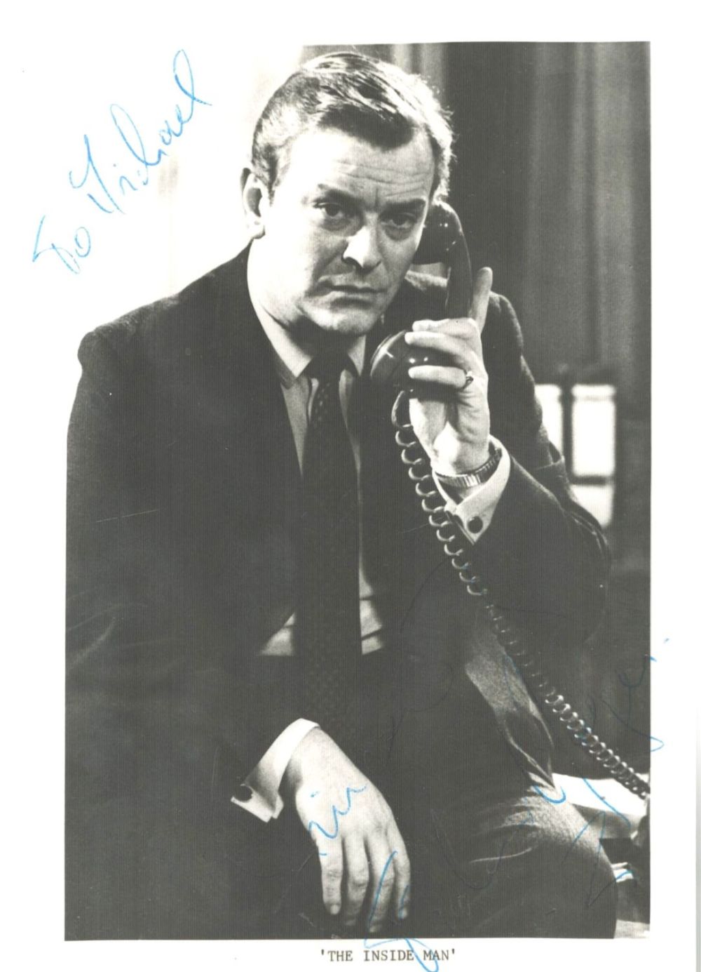 Lot 115: Frederick Jaeger, a signed and dedicated 5.5x3.5 photo....