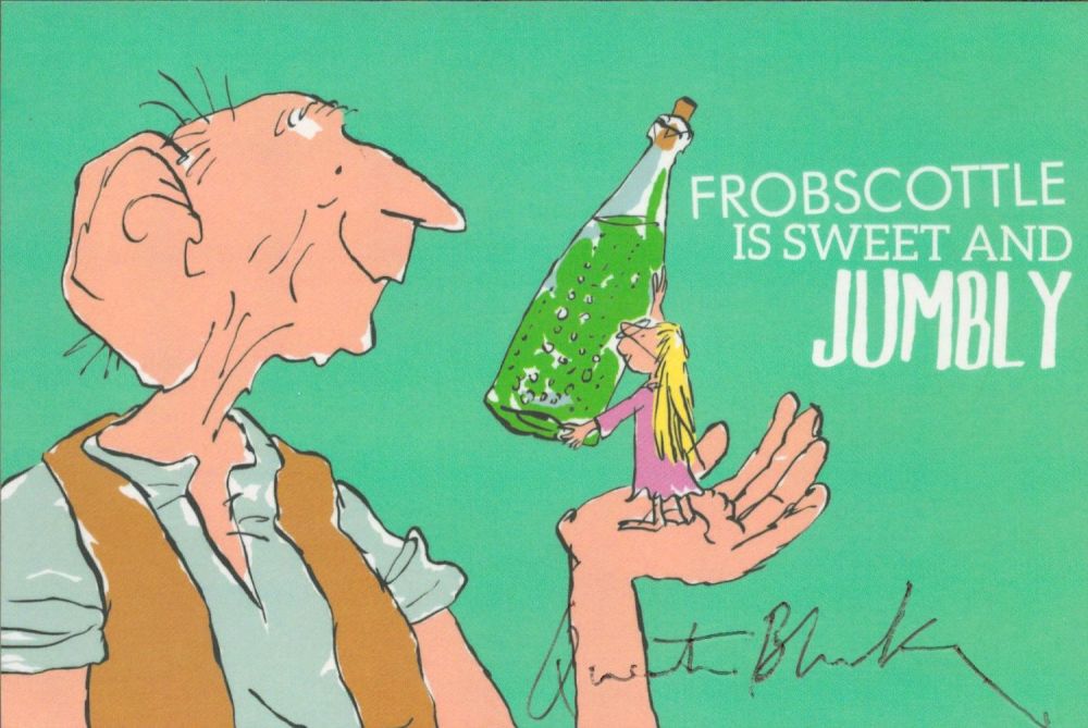 Lot 131: Quentin Blake, an original signed 6x4 official Roald...