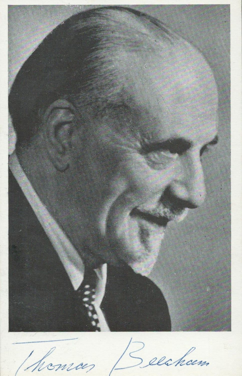 Lot 137: Thomas Beecham, a signed 5.5x3.5 photo. Sir Thomas...