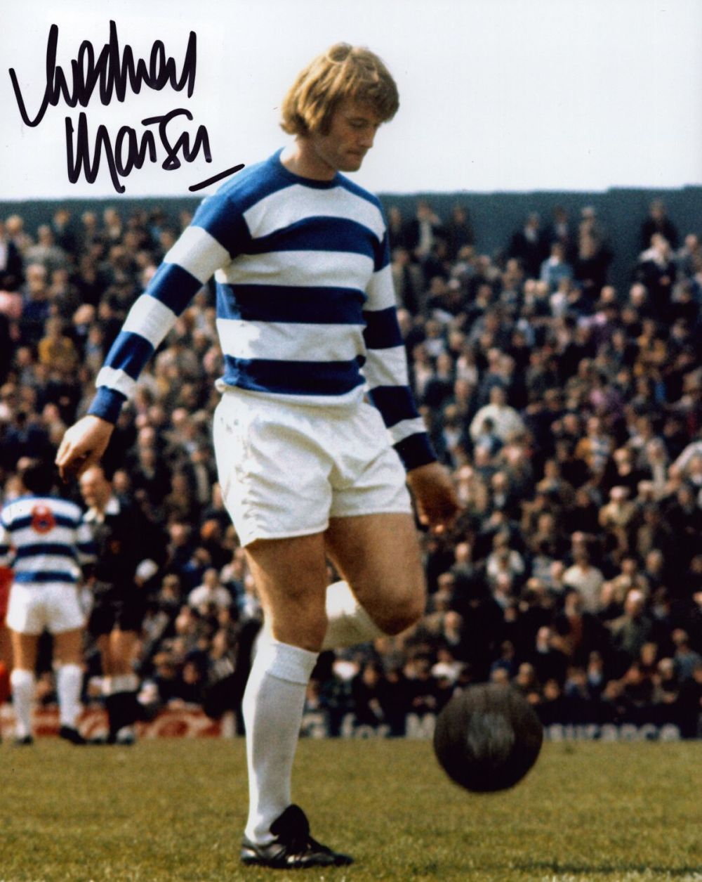 Lot 166: Football Rodney Marsh signed 10x8 inch colour photo...