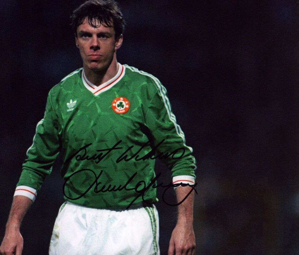 Lot 178: Football David O'Leary signed 12x8 inch colour photo...