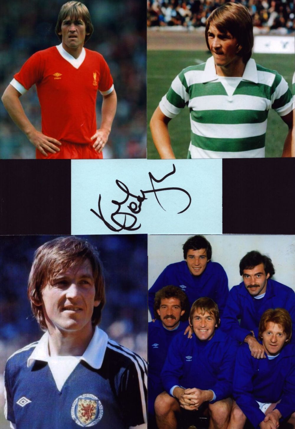 Lot 182: Football Kenny Dalglish 12x8 inch signature piece includes...