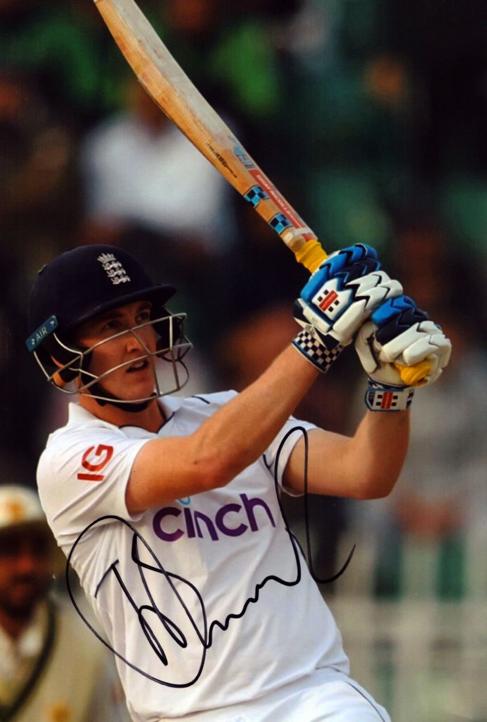 Lot 186: Cricket Harry Brook signed 12x8 inch colour photo...