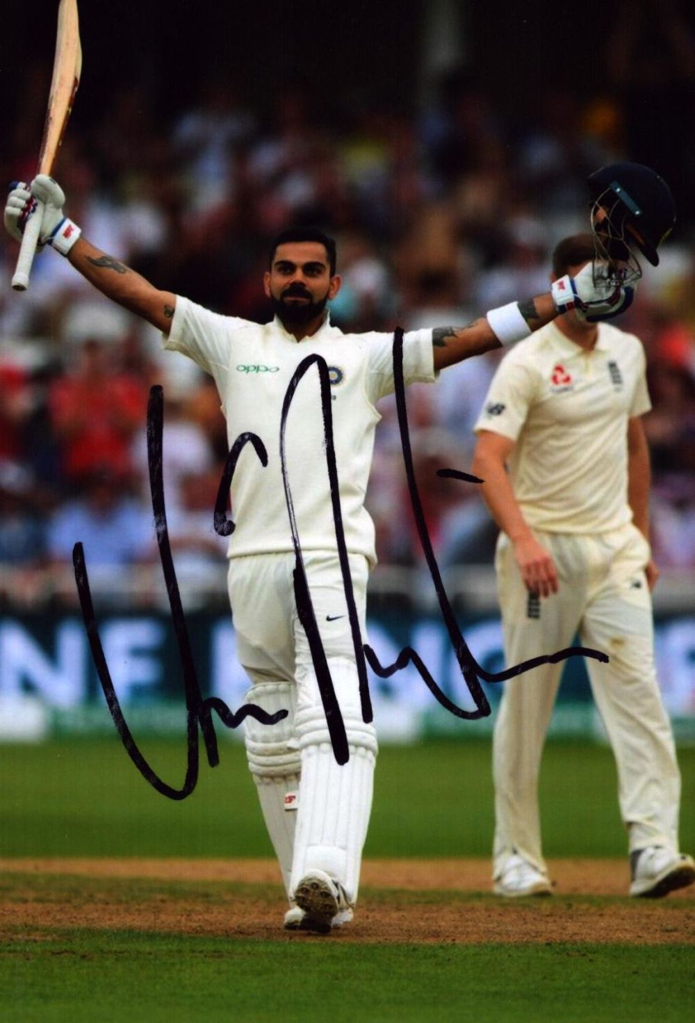 Lot 191: Cricket Virat Kohli signed 6x4 colour photo. Good...