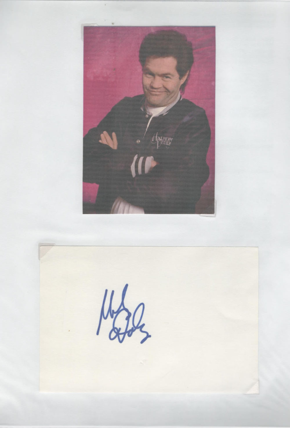 Lot 215: Fats Domino signed 6x4inch album page. Good condition....