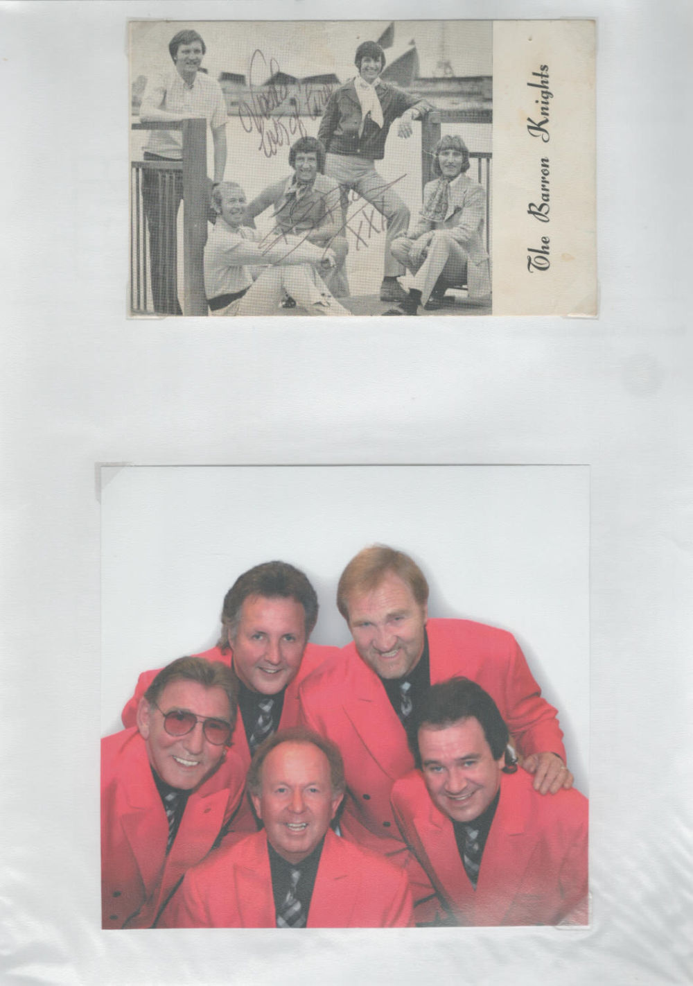 Lot 220: The Barron Knights signed 6x4inch black and white...