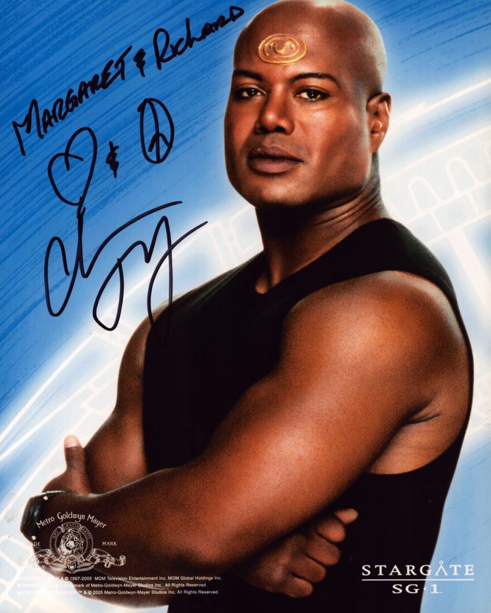 Lot 316: Christopher Judge signed 10x8 Stargate SG1 colour photo....