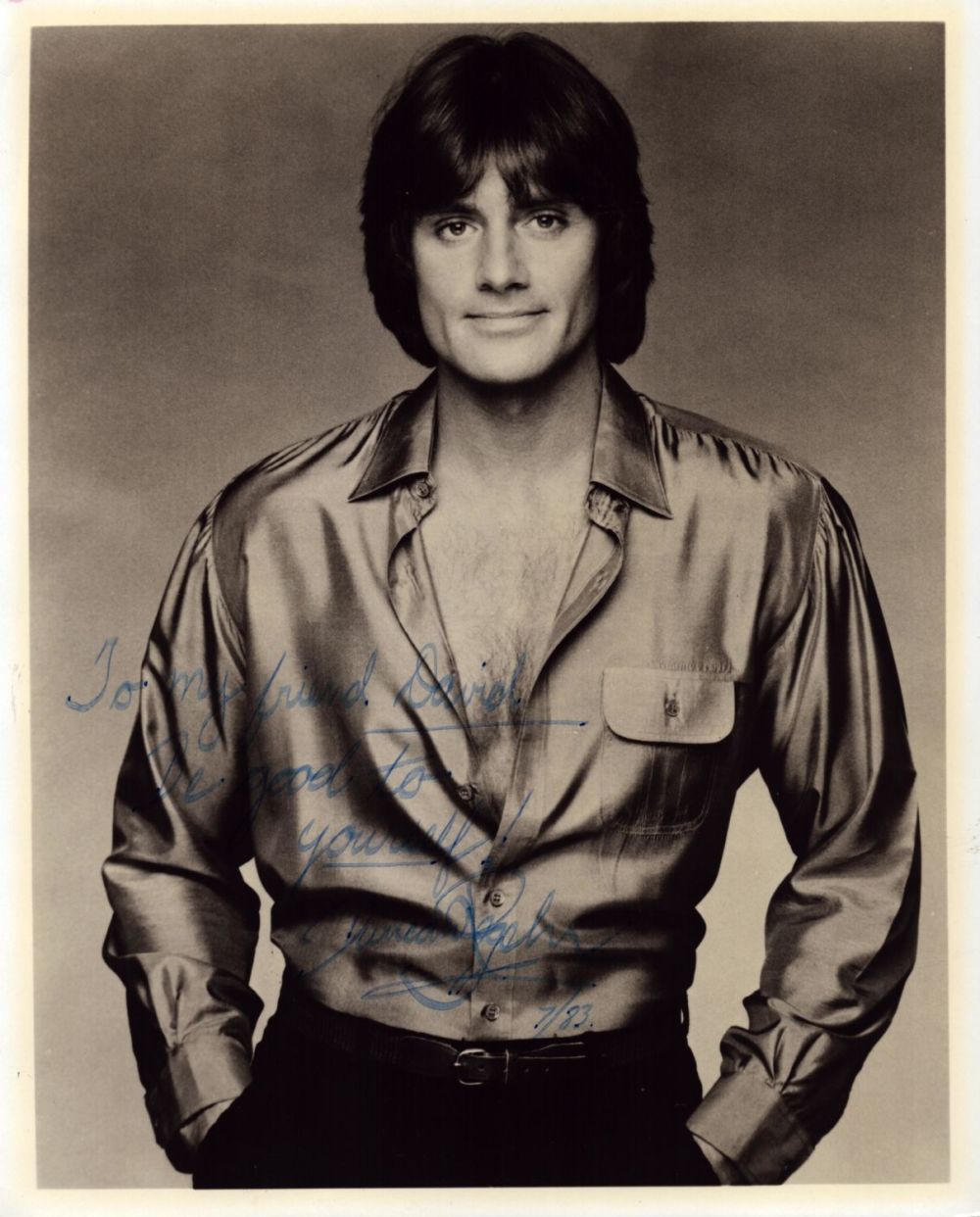 Lot 333: Duncan Regehr signed vintage 10x8 inch vintage black...