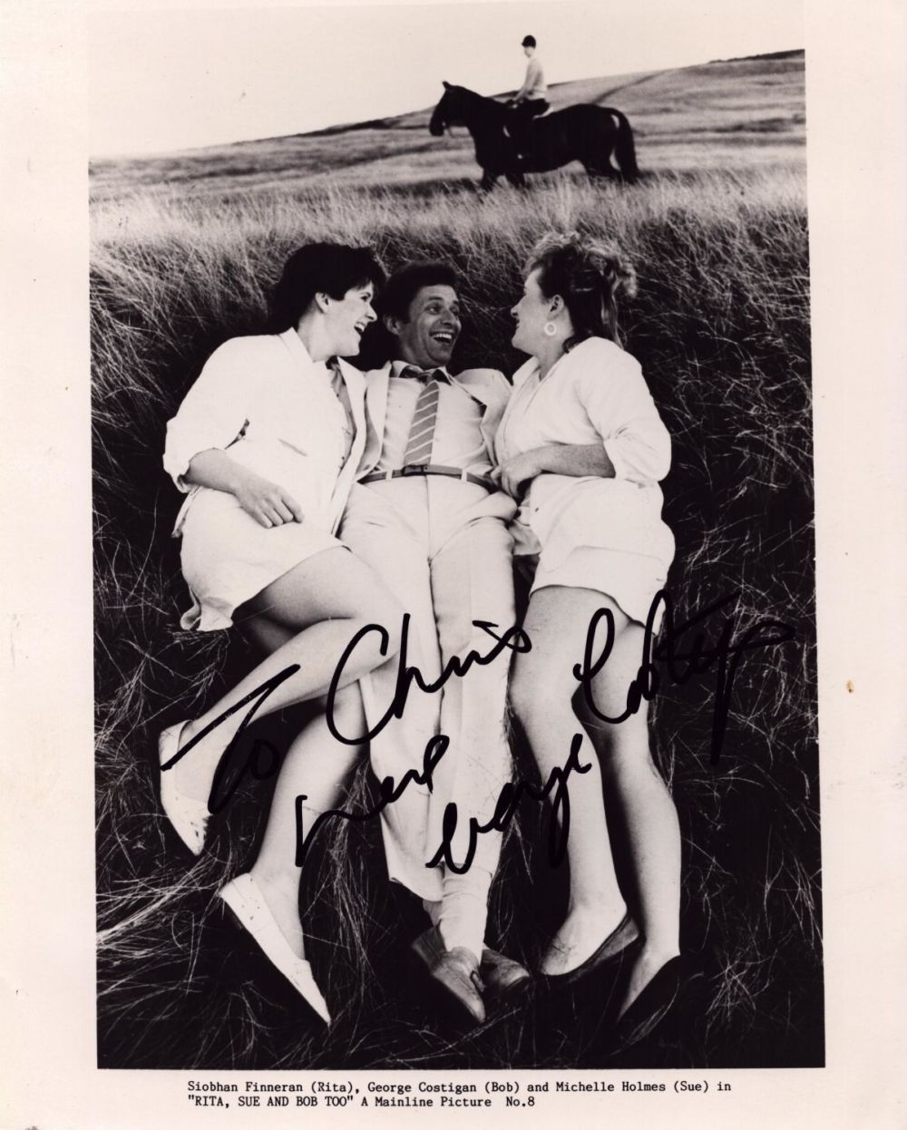 Lot 344: George Costigan signed 10x8 inch Rita, Sue and...