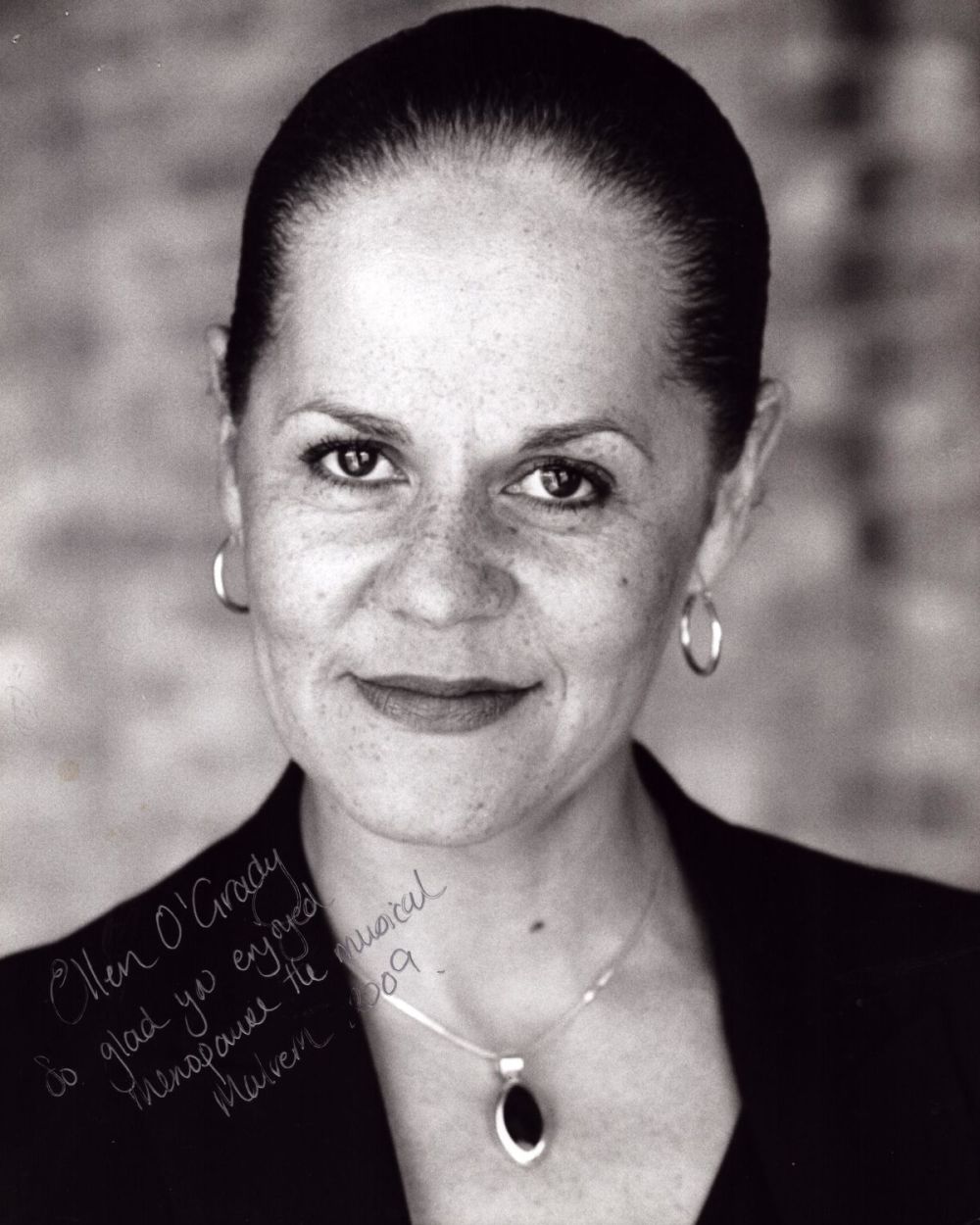 Lot 345: Ellen O'Grady signed 10x8 inch black and white...