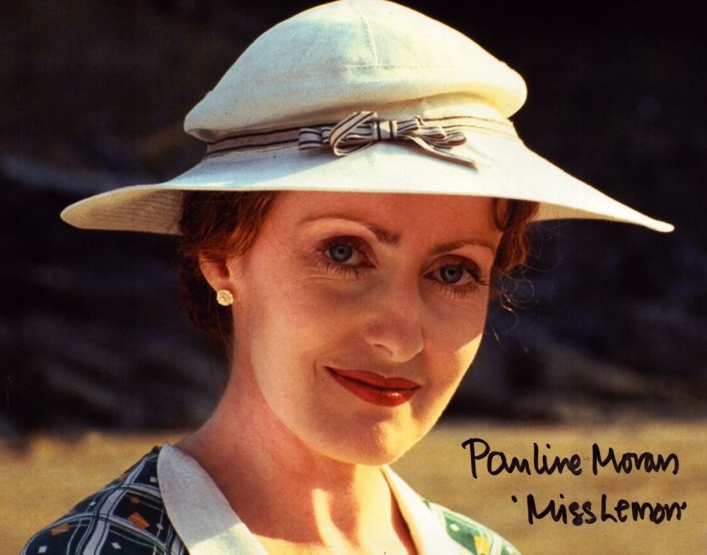 Lot 370: Pauline Moran signed Poirot 10x8 inch colour photo....