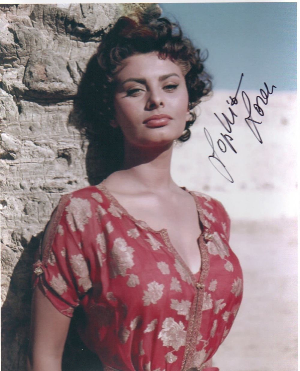 Lot 373: Sophia Loren. Signed 10x8 picture. Good condition. All...