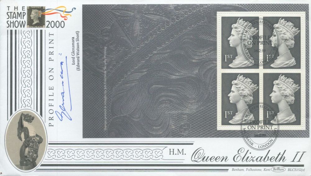 Lot 439: Lord Glenamara signed Profile on Print FDC. 16/2/99...